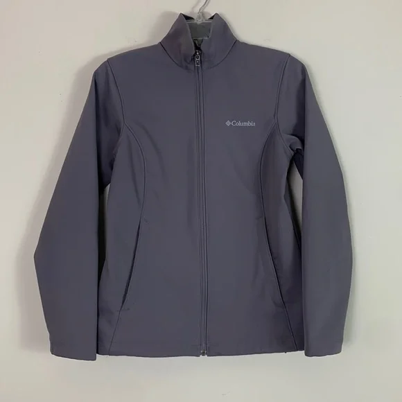 Columbia Jacket Women XS Extra Small Lightweight Jacket Gray with Pockets - Picture 2 of 8